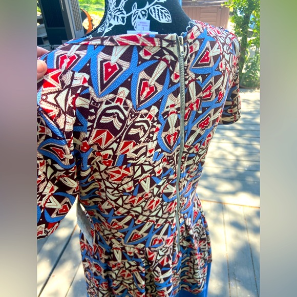 NWT Lularoe Amelia Dress Size Large L Dipped Pattern - Picture 4 of 8